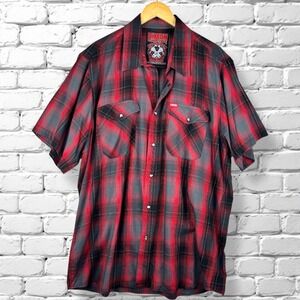 Dixxon Flannel Company Blood Sweat & Tears Shirt Mens Size 2X Bamboo Pearl Snap